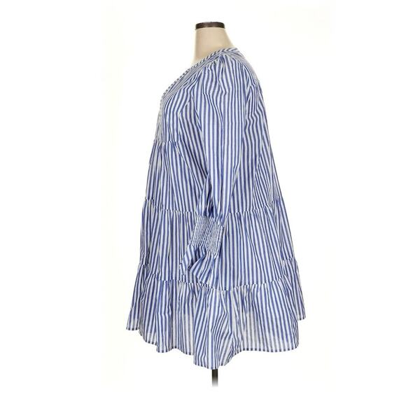 Tuckernuck Cotton Poplin Kenzo Dress Tiered Preppy Coastal Nautical Spring Plus - Picture 7 of 10